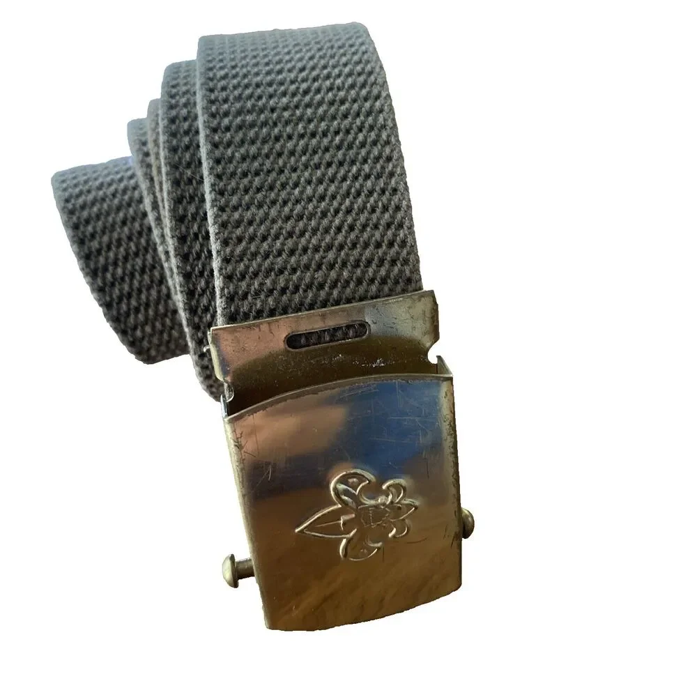 BSA Boy Scouts of America 40” Uniform Adjustable Belt Eagle Olive Green USA